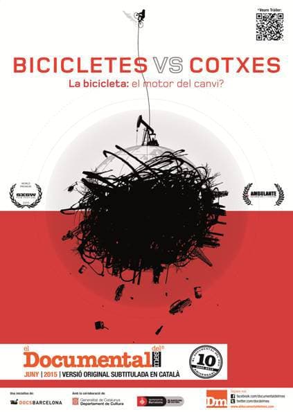Cartell de Bicicletes vs Cotxes