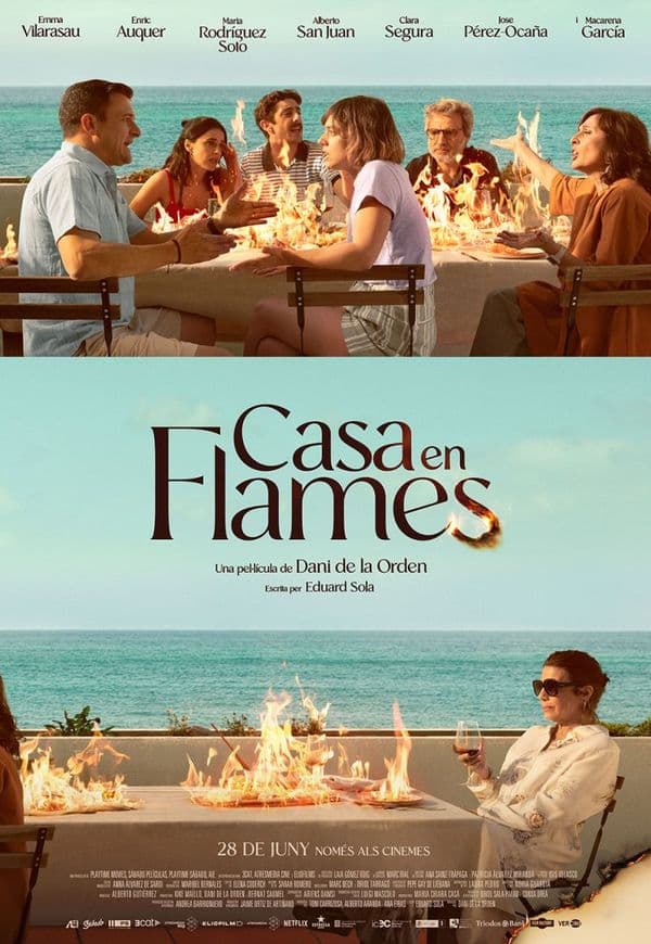 Cartell de Casa en flames