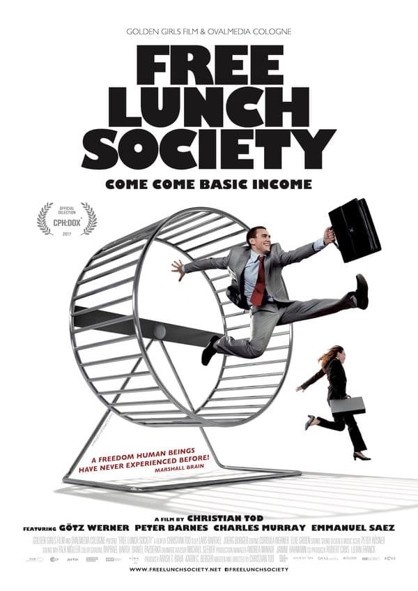 Cartell de Renda Bàsica (Free Lunch Society)