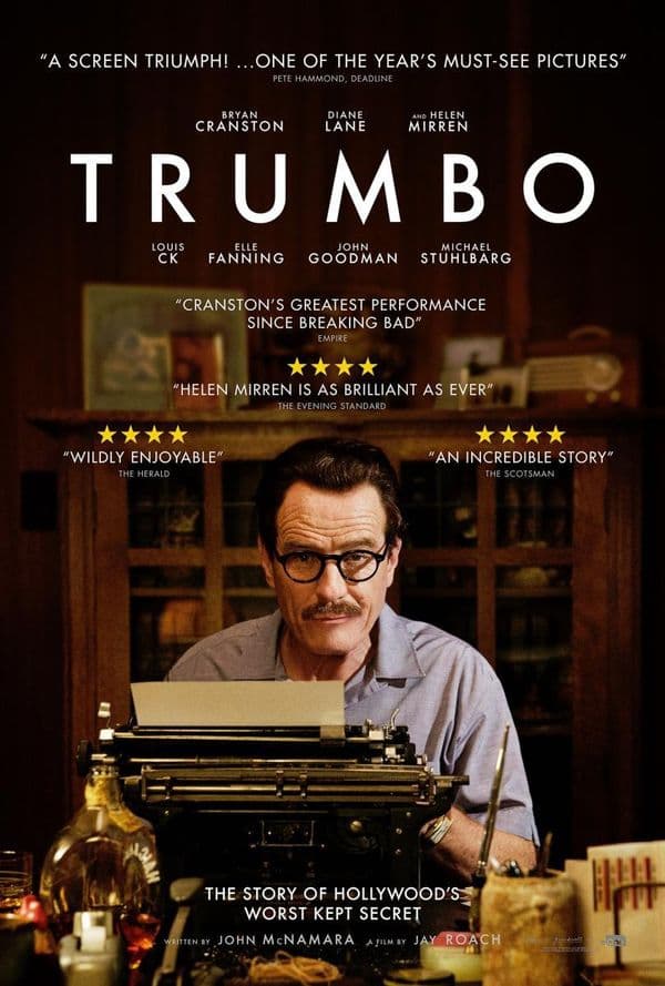 Cartell de Trumbo. La llista negra de Hollywood